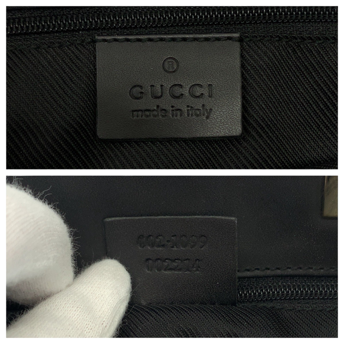 GUCCI Tote Bag 002 1099 GG canvas black Shoulder Bag Women Used Authentic