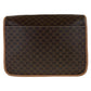 CELINE Shoulder Bag PVC, Leather Brown Crossbody Shoulder Bag Macadam Women Used Authentic