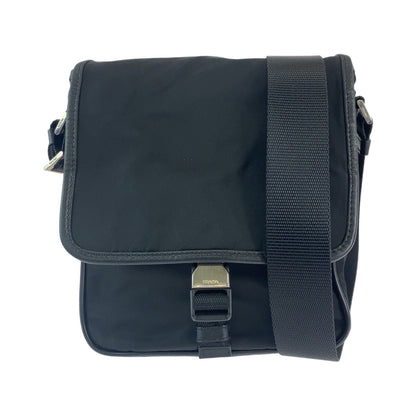 PRADA Shoulder Bag Nylon black Crossbody Shoulder Bag Messenger Bag Test Triangle With logo mens(Unisex) Used Authentic