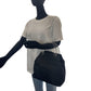 PRADA Tote Bag Nylon, Plastic black Tote Bag handbag Test Triangle With logo Women Used Authentic