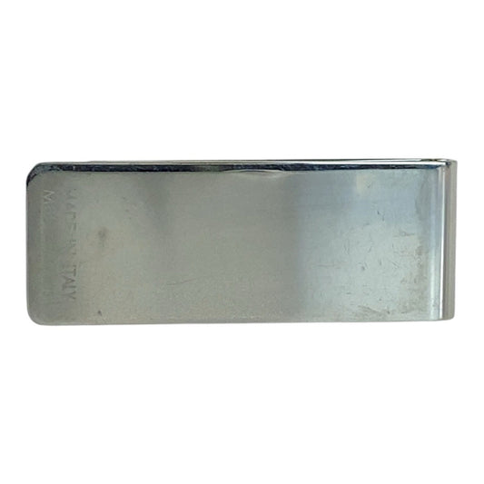 LOUIS VUITTON Money clip M65041 steel Silver Money clip Bill Clip Champs Elyses mens Used Authentic