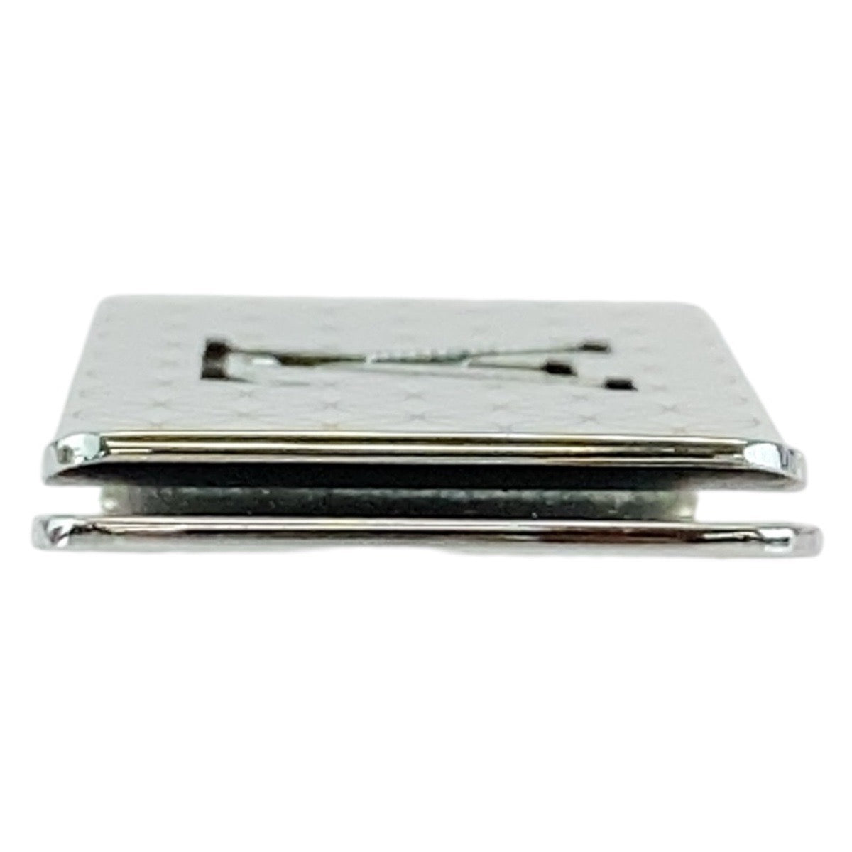 LOUIS VUITTON Money clip M65041 steel Silver Money clip Bill Clip Champs Elyses mens Used Authentic
