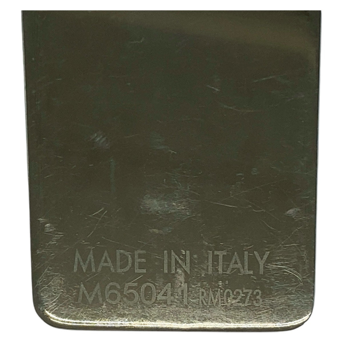 LOUIS VUITTON Money clip M65041 steel Silver Money clip Bill Clip Champs Elyses mens Used Authentic