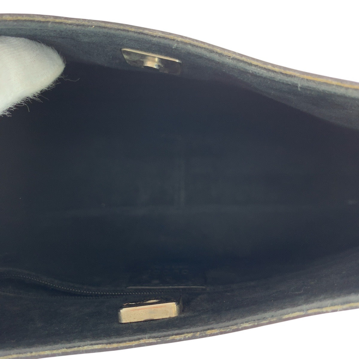 GUCCI Shoulder Bag 001 3739 leather black Bamboo Women Used Authentic
