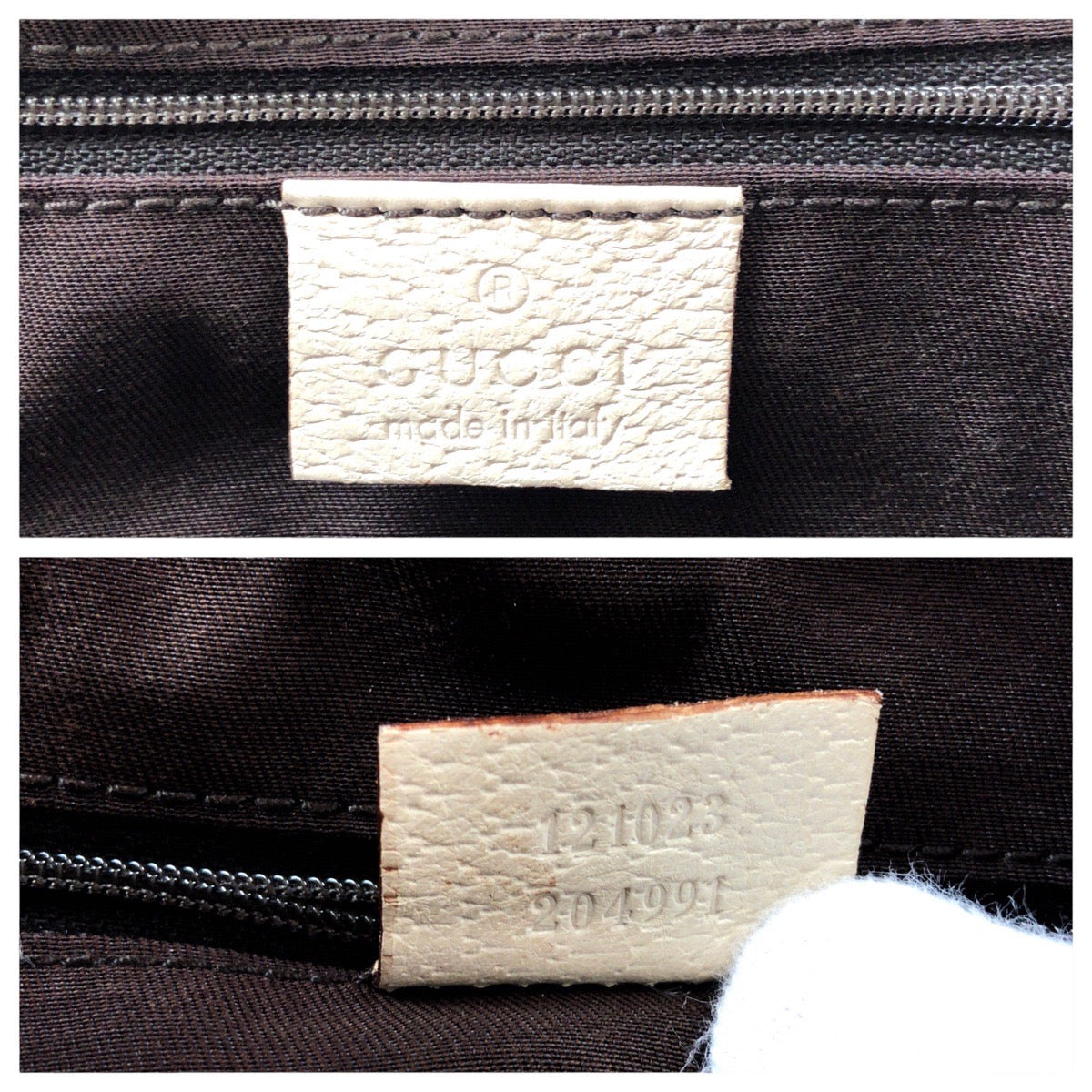 GUCCI Tote Bag 121023 GG canvas, leather Brown Tote Bag Shoulder Bag Women Used Authentic