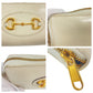 GUCCI Long Wallet Purse 621889 leather Off White Gold Metal Long Wallet Purse Round Zip Horsebit Women Used Authentic