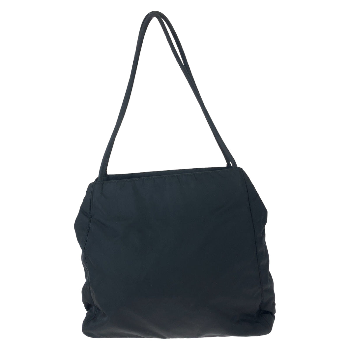 PRADA Tote Bag Nylon black Tote Bag handbag Test Triangle With logo Women Used Authentic