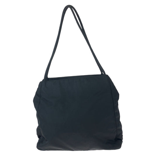 PRADA Tote Bag Nylon black Tote Bag handbag Test Triangle With logo Women Used Authentic
