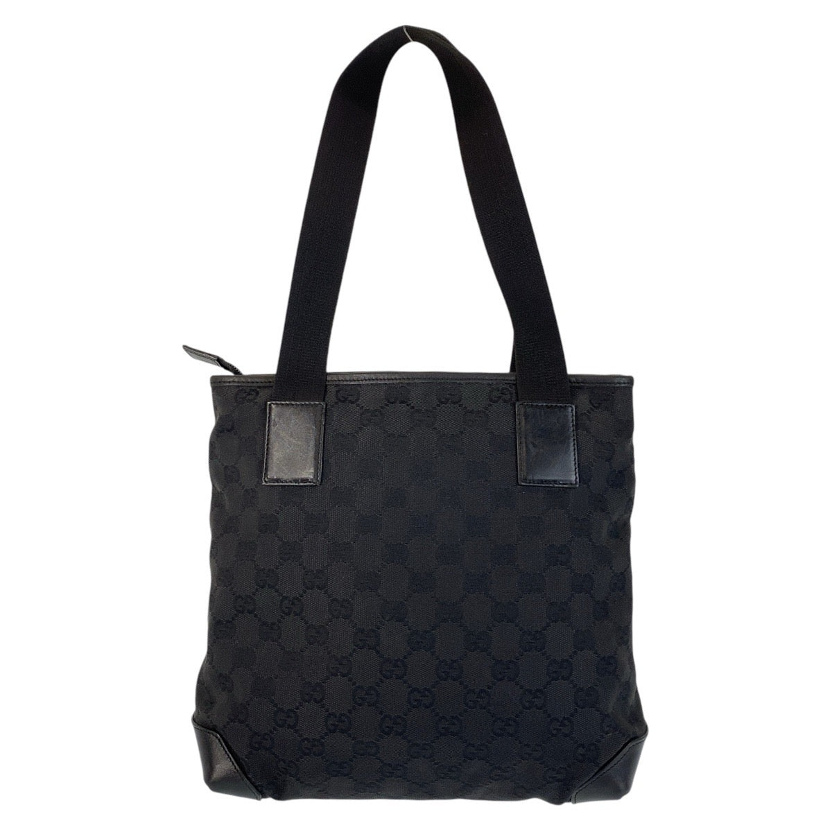 GUCCI Tote Bag 28893 GG canvas, leather black Tote Bag Shoulder Bag mens(Unisex) Used Authentic