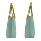GUCCI Tote Bag 002 1099 GG canvas, leather Emerald green Tote Bag handbag Women Used Authentic