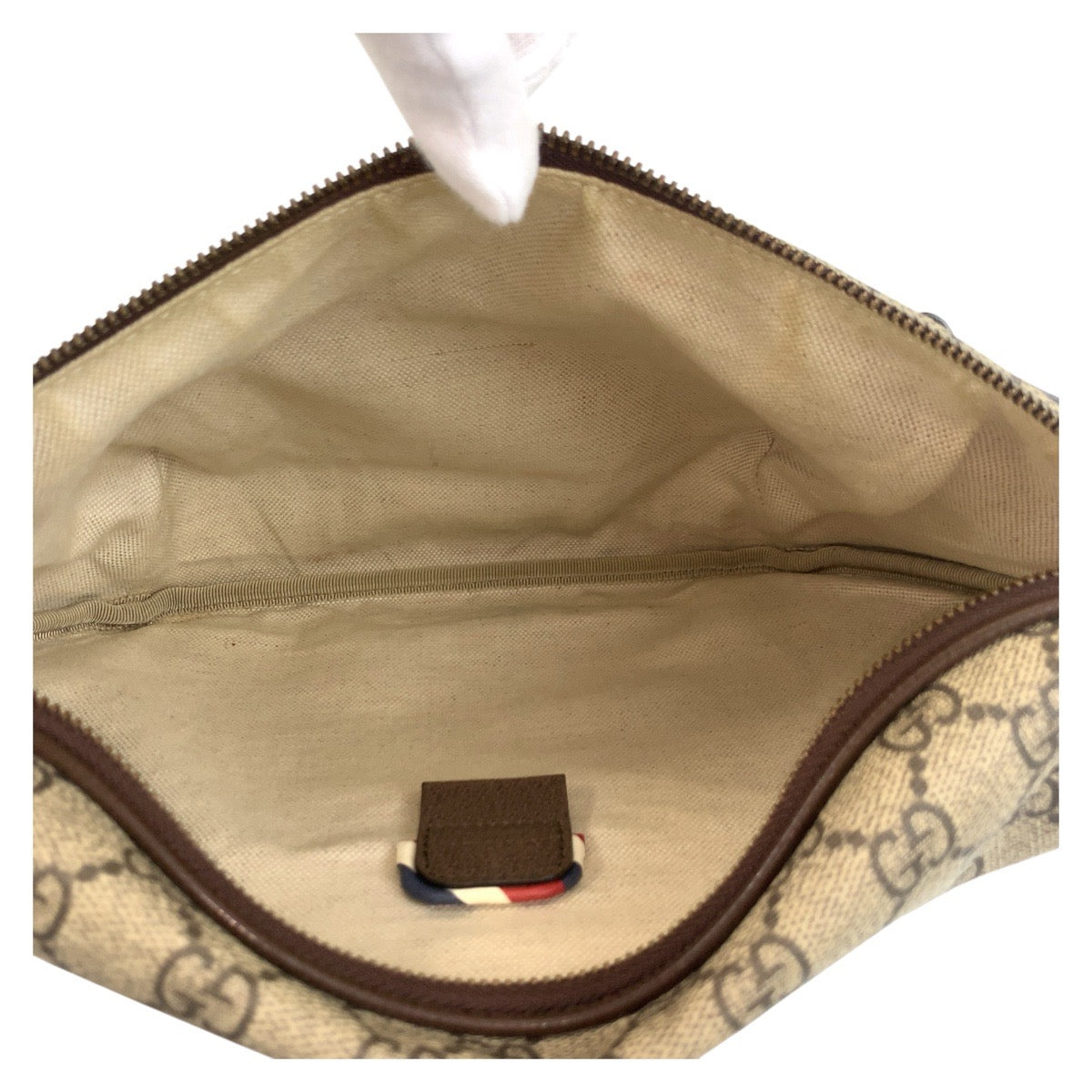 GUCCI Sling bag 529711 GG Supreme Canvas Beige brown Courier Sherry Line