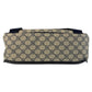 GUCCI Shoulder Bag 201732 GG Supreme Canvas Gray Navy SilverMetal Shoulder Bag Messenger bag mens Used Authentic