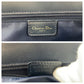 Dior Tote Bag Canvas, Leather Navy Gold Metal Tote Bag handbag Trotter Women Used Authentic