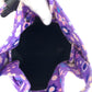 BALENCIAGA Shoulder Bag 656682 Ikat nylon canvas Purple Multicolor SilverMetal Shoulder Bag Handbag 2way Drawstring Bucket Bag Flower Pu Women Used Authentic