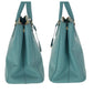 PRADA Tote Bag leather Green Mint Green Gold Metal Tote Bag handbag Safiano TriangleWith logo Galleria Women Used Authentic
