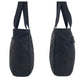 PRADA Tote Bag Nylon Black SilverMetal Tote Bag Shoulder Bag Test Triangle With logo Women Used Authentic