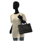 GUCCI Handbag 002 1035 leather Black Gold Metal Handbag Tote Bag Shoulder Bag 2way Bamboo Women Used Authentic