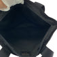 PRADA Tote Bag Nylon Black SilverMetal Tote Bag handbag Test Triangle With logo Women Used Authentic
