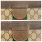 GUCCI Clutch bag 67 014 2125 GG Supreme canvas, leather Beige brown Clutch bag business bag Old Gucci Shelly Line mens Used Authentic
