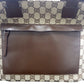 GUCCI Tote Bag 34339 GG canvas, leather Beige brown Tote Bag Shoulder Bag Women Used Authentic