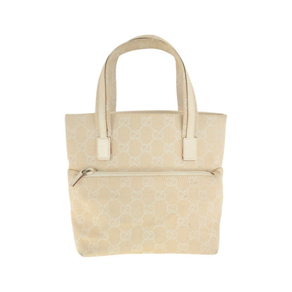 GUCCI Tote Bag 002.1079 GG canvas Beige Ivory Tote Bag handbag Women Used Authentic