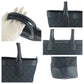 GUCCI Tote Bag 002 1119 GG canvas Black SilverMetal Tote Bag handbag Women Used Authentic