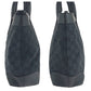GUCCI Tote Bag 002 1119 GG canvas Black SilverMetal Tote Bag handbag Women Used Authentic