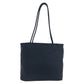 PRADA Tote Bag Nylon Black SilverMetal Tote Bag Shoulder Bag Test Triangle With logo Women Used Authentic