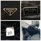 PRADA Tote Bag Nylon, Leather Black SilverMetal Tote Bag Shoulder Bag Test Triangle With logo Women Used Authentic