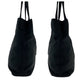 PRADA Tote Bag Nylon, Leather Black SilverMetal Tote Bag Shoulder Bag Test Triangle With logo Women Used Authentic