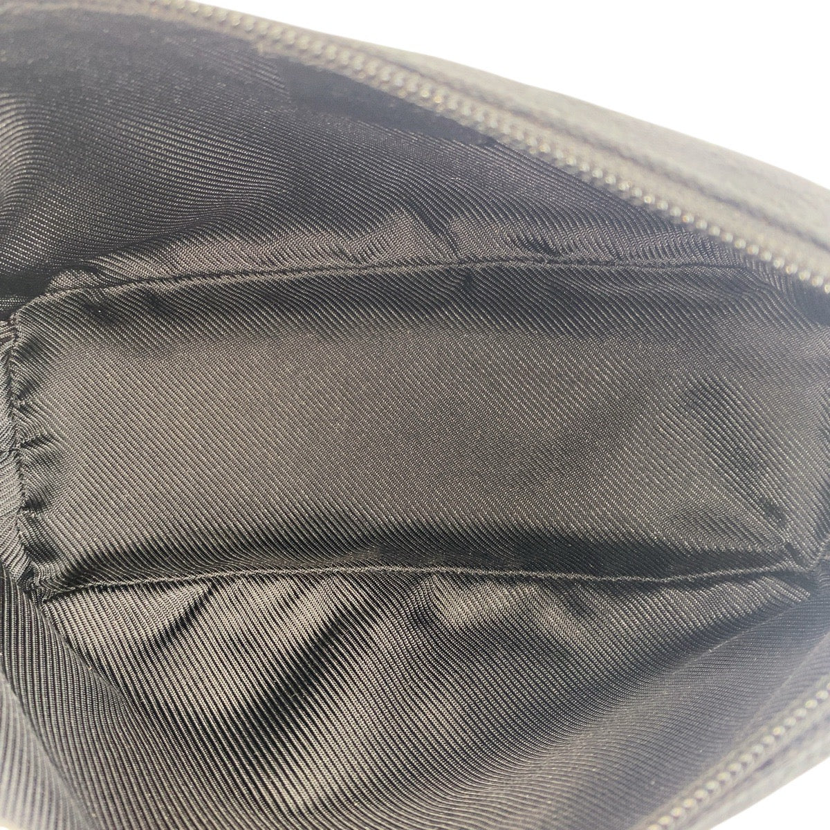 GUCCI Handbag 07198 GG canvas, leather Black SilverMetal Handbag accessory pouch Women Used Authentic