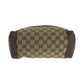 GUCCI Tote Bag 019 0402 GG canvas Brown Beige SilverMetal Tote Bag Shoulder Bag Women Used Authentic