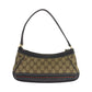 GUCCI Shoulder Bag 269893 GG canvas Dark Brown Beige Gold Metal Shoulder Bag handbag Sherry line Women Used Authentic
