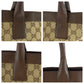 GUCCI Tote Bag 002 1119 GG canvas Brown Beige SilverMetal