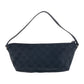 GUCCI Handbag 07198 GG canvas, leather Black SilverMetal Handbag accessory pouch Women Used Authentic