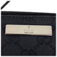 GUCCI Handbag 07198 GG canvas, leather Black SilverMetal Handbag accessory pouch Women Used Authentic