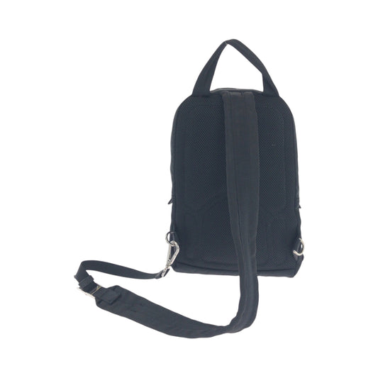 PRADA Sling bag 2VZ013 Nylon black Sling bag Bum bag Test Triangle With logo mens Used Authentic