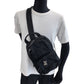 PRADA Sling bag 2VZ013 Nylon black Sling bag Bum bag Test Triangle With logo mens Used Authentic