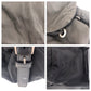 PRADA Backpack Nylon Black SilverMetal Backpack Test Triangle With logo Women Used Authentic