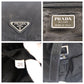 PRADA Backpack Nylon Black SilverMetal Backpack Test Triangle With logo Women Used Authentic