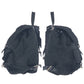 PRADA Backpack Nylon Black SilverMetal Backpack Test Triangle With logo Women Used Authentic