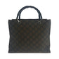 GUCCI Tote Bag 002 1010 Nylon Brown Black SilverMetal Tote Bag handbag Bamboo Women Used Authentic