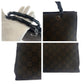 GUCCI Tote Bag 002 1010 Nylon Brown Black SilverMetal Tote Bag handbag Bamboo Women Used Authentic