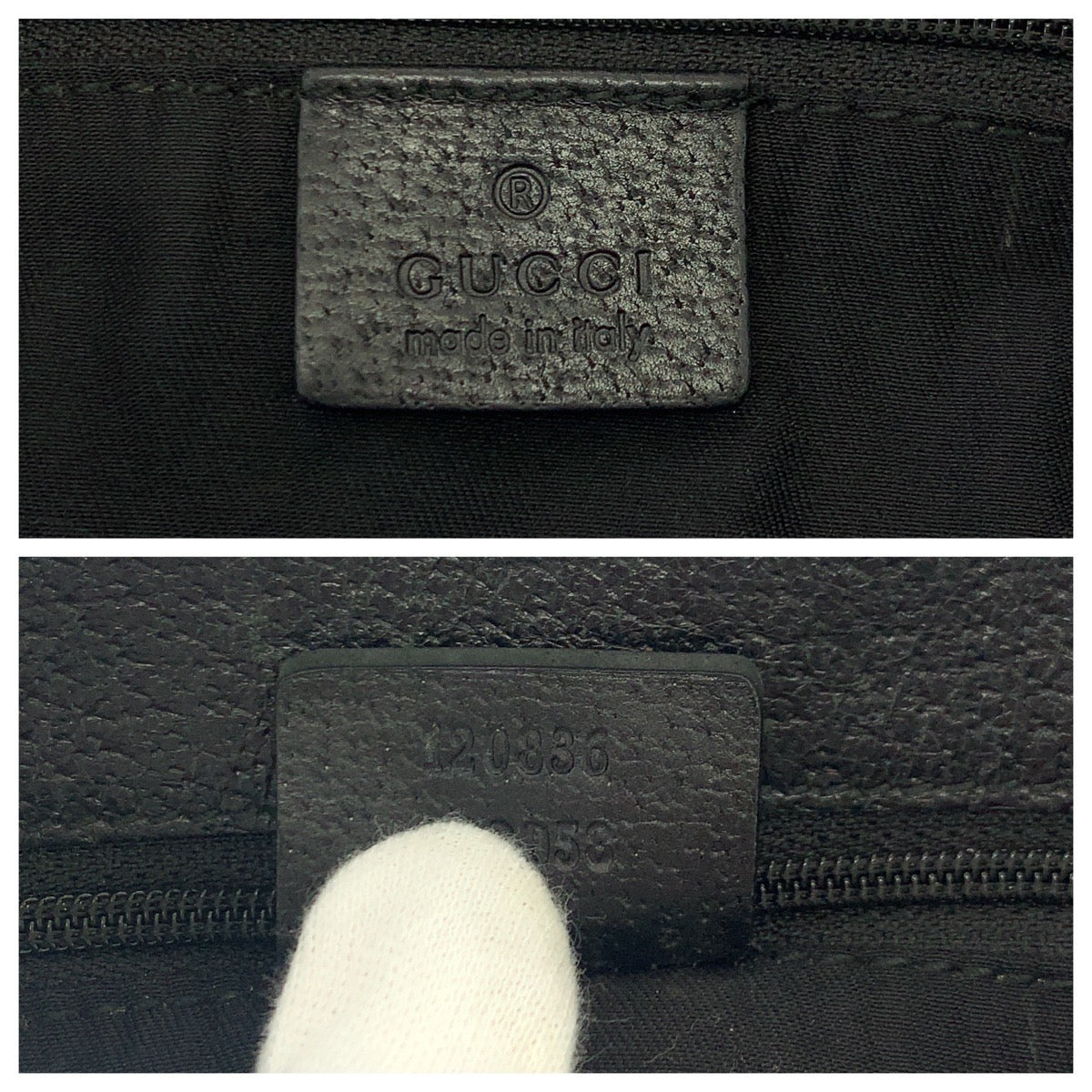 GUCCI Tote Bag 420836 GG canvas Black SilverMetal Tote Bag Shoulder Bag Women Used Authentic