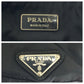 PRADA Waist bag VA0056 Nylon Black Silver Metal Waist Bag Bum Bag Test Triangle With logo mens Used Authentic