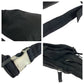 PRADA Waist bag VA0056 Nylon Black Silver Metal Waist Bag Bum Bag Test Triangle With logo mens Used Authentic