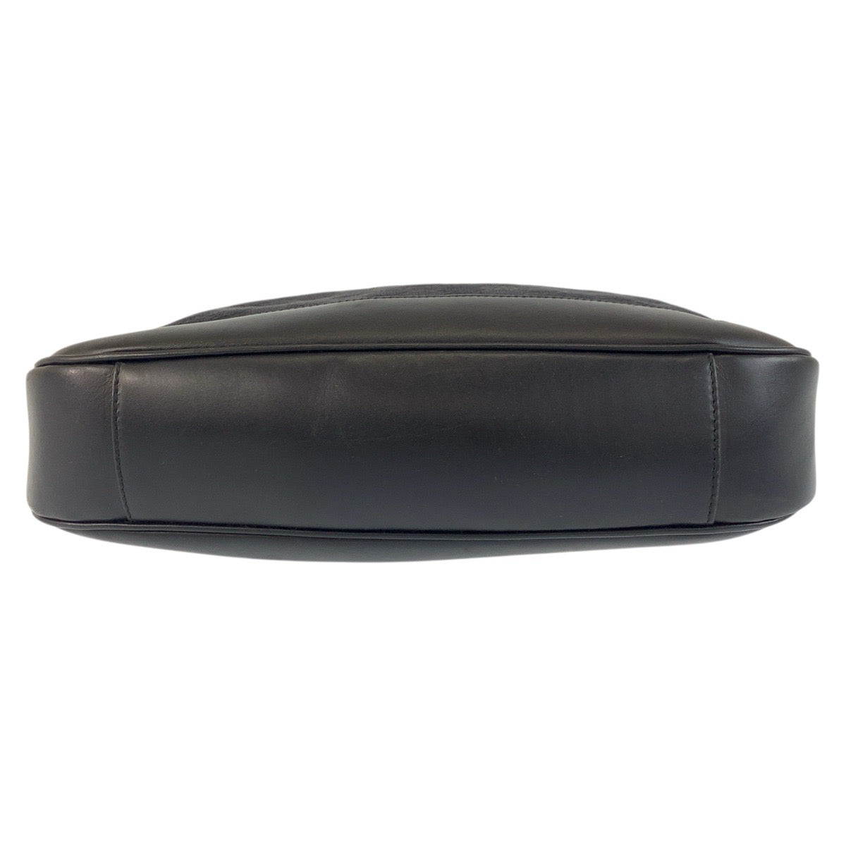 GUCCI Handbag 001 4095 GG canvas Black SilverMetal Handbag Shoulder Bag Bamboo Women Used Authentic