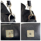 GUCCI Handbag 001 4095 GG canvas Black SilverMetal Handbag Shoulder Bag Bamboo Women Used Authentic