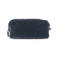 PRADA Pouch Nylon, Leather Black SilverMetal Pouch Cosmetics Pouch Test Triangle With logo Women Used Authentic