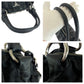 PRADA Handbag Nylon, Leather Black Silver Metal Handbag Shoulder Bag logo Women Used Authentic